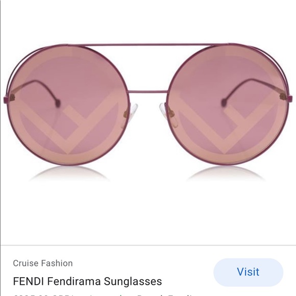 Fendi round sunglasses shades Runaway Fendirama - Picture 3 of 4